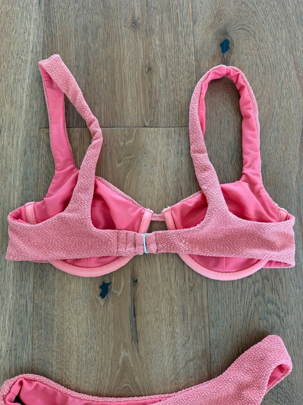 Lovers + Friends Pink Textured Underwire Bikini Set - Picture 6 of 6